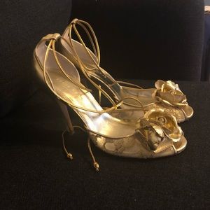 Freya Rose gold heels - U.S. size 7.5/8
